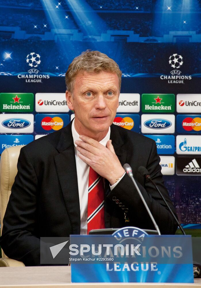 Football. News conference by FC Manchester United