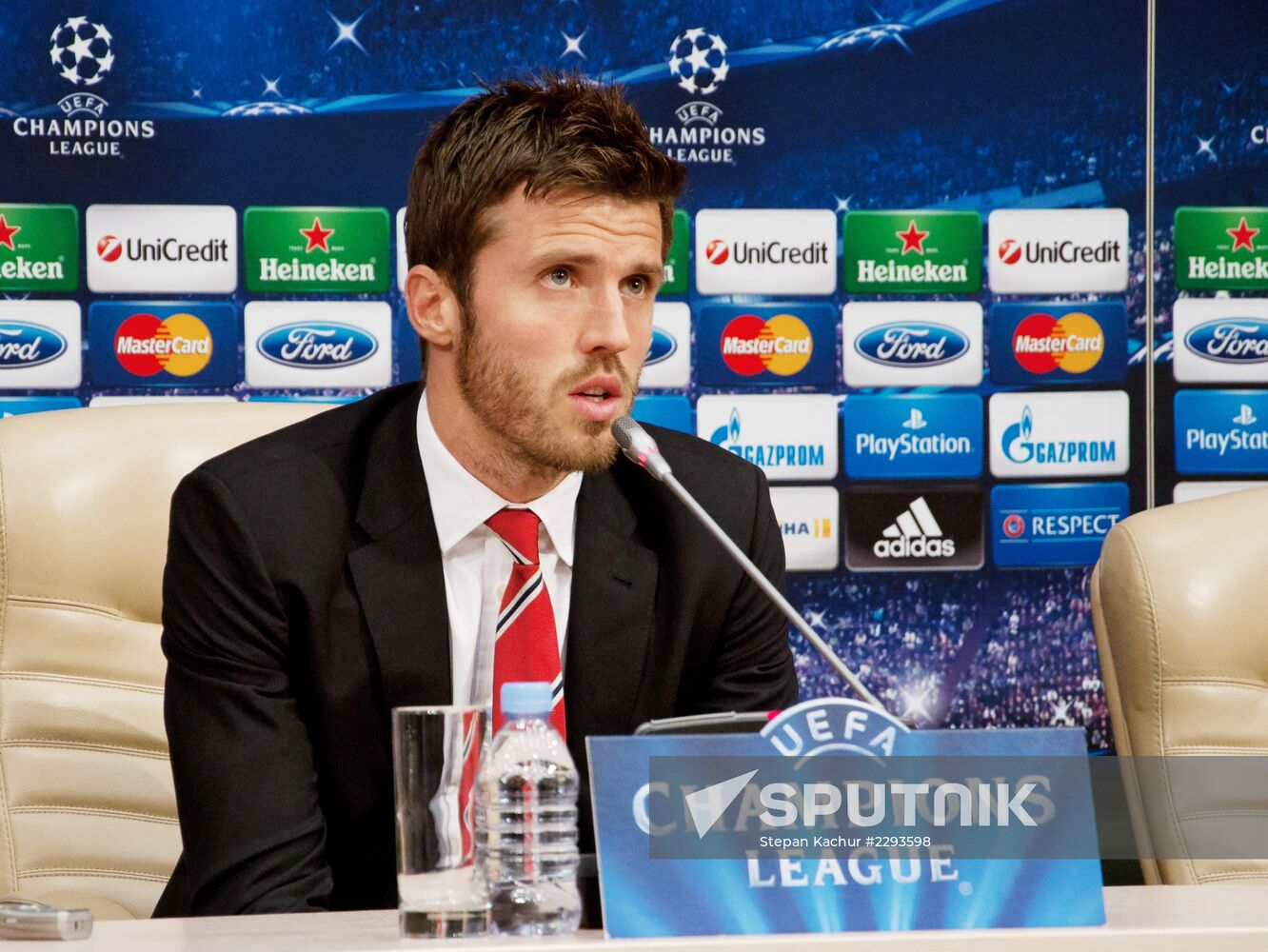 Football. News conference by FC Manchester United