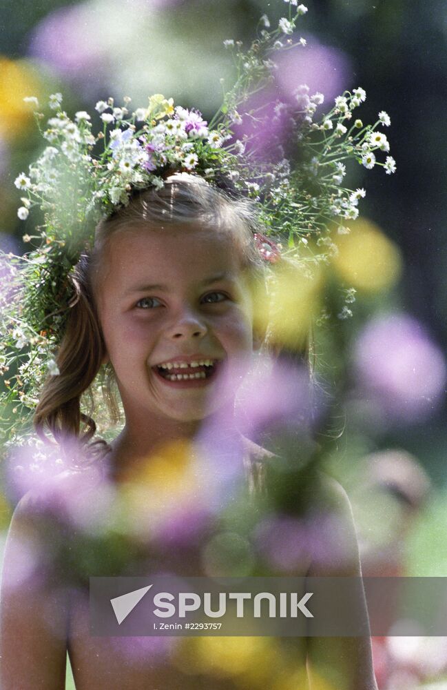 Girl in chaplet