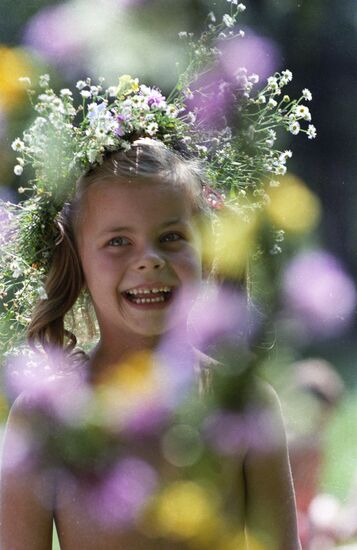 Girl in chaplet