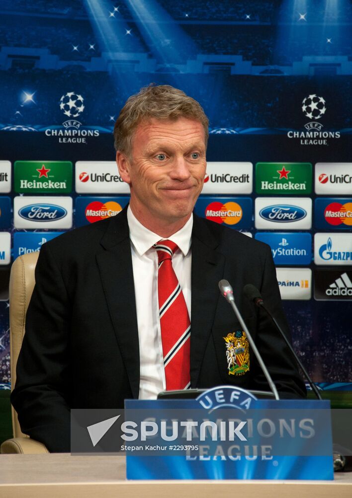Football. News conference of FC Manchester United