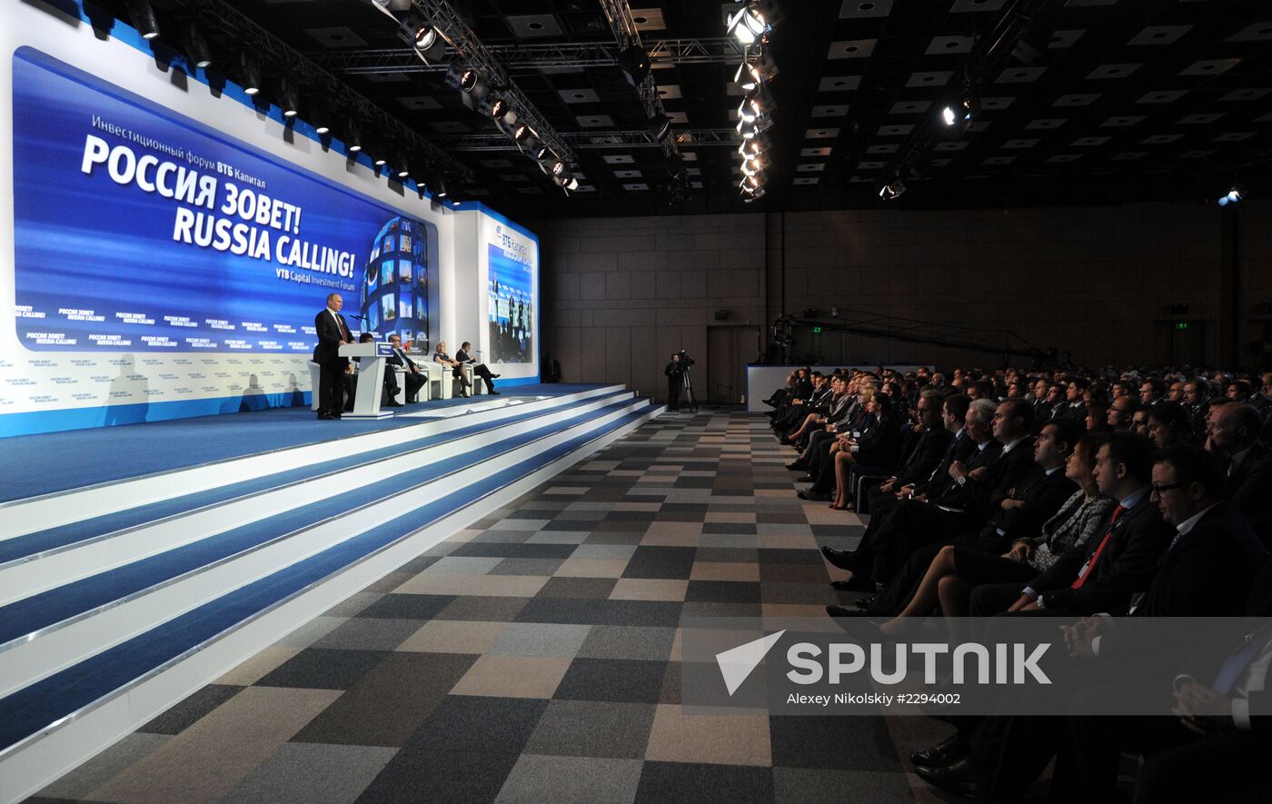 Vladimir Putin at VTB Capital Forum Russia Calling