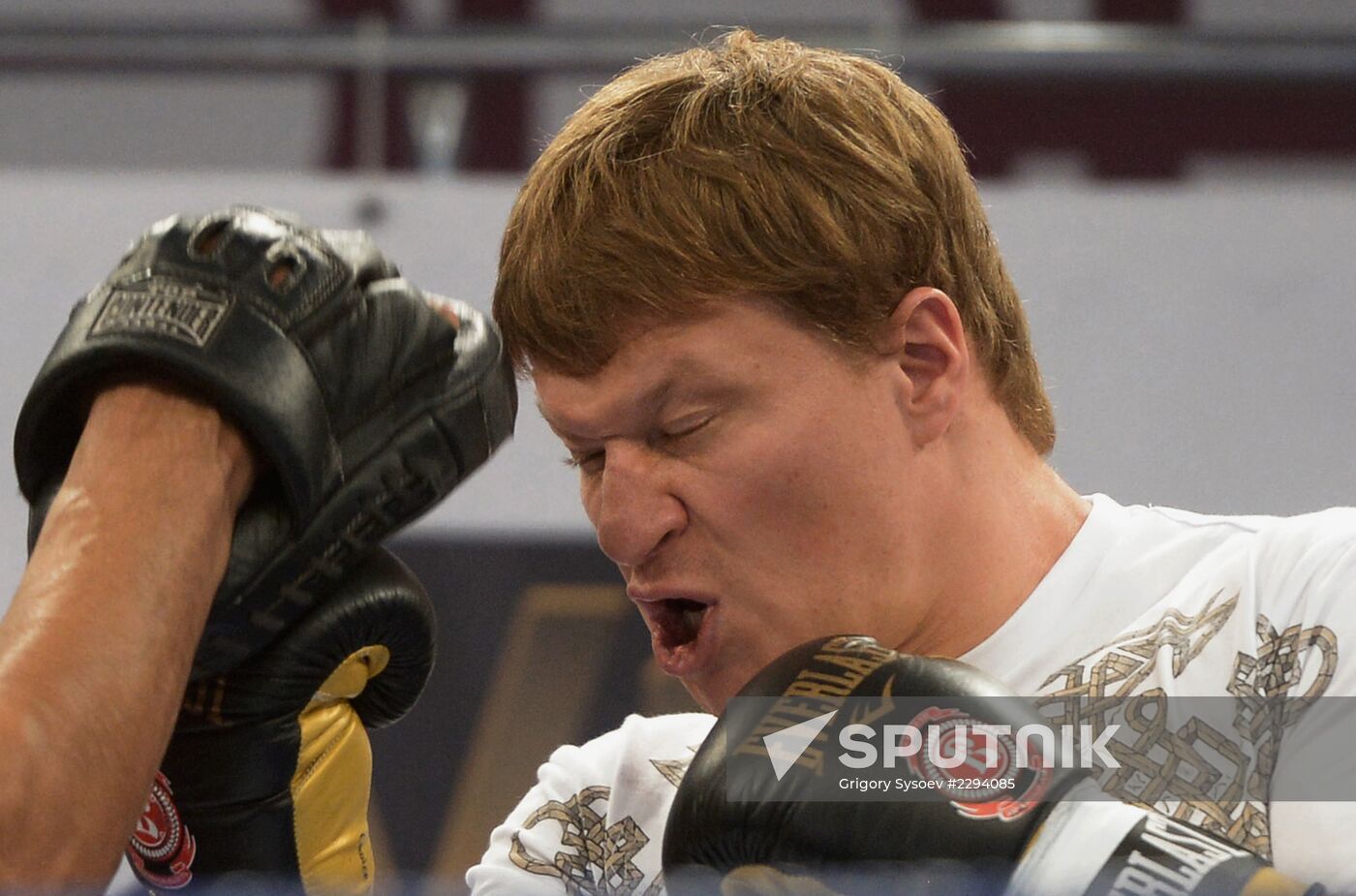 Boxing. Training of Povetkin and Klitschko before fight
