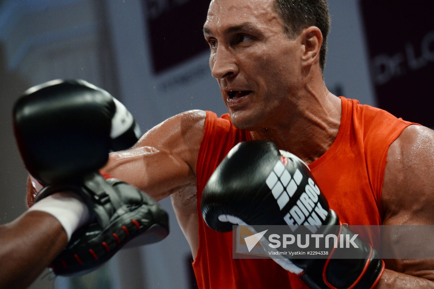 Boxing. Training of Povetkin and Klitschko before fight