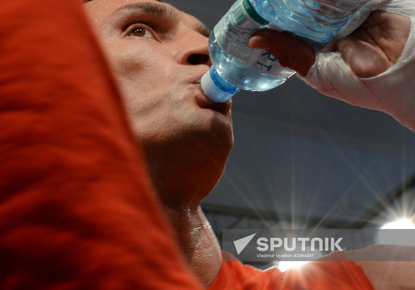Boxing. Training of Povetkin and Klitschko before fight