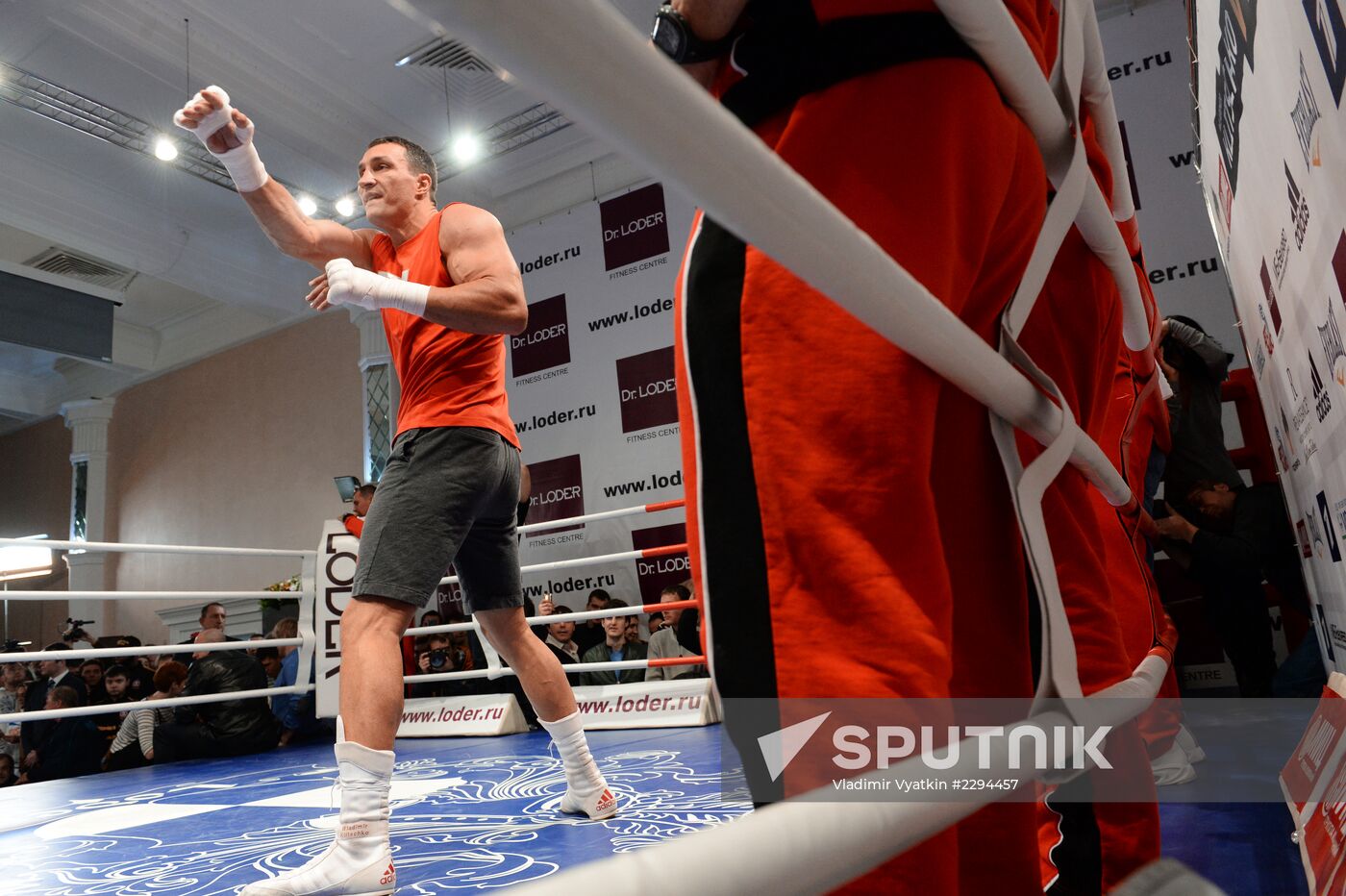 Boxing. Training of Povetkin and Klitschko before fight