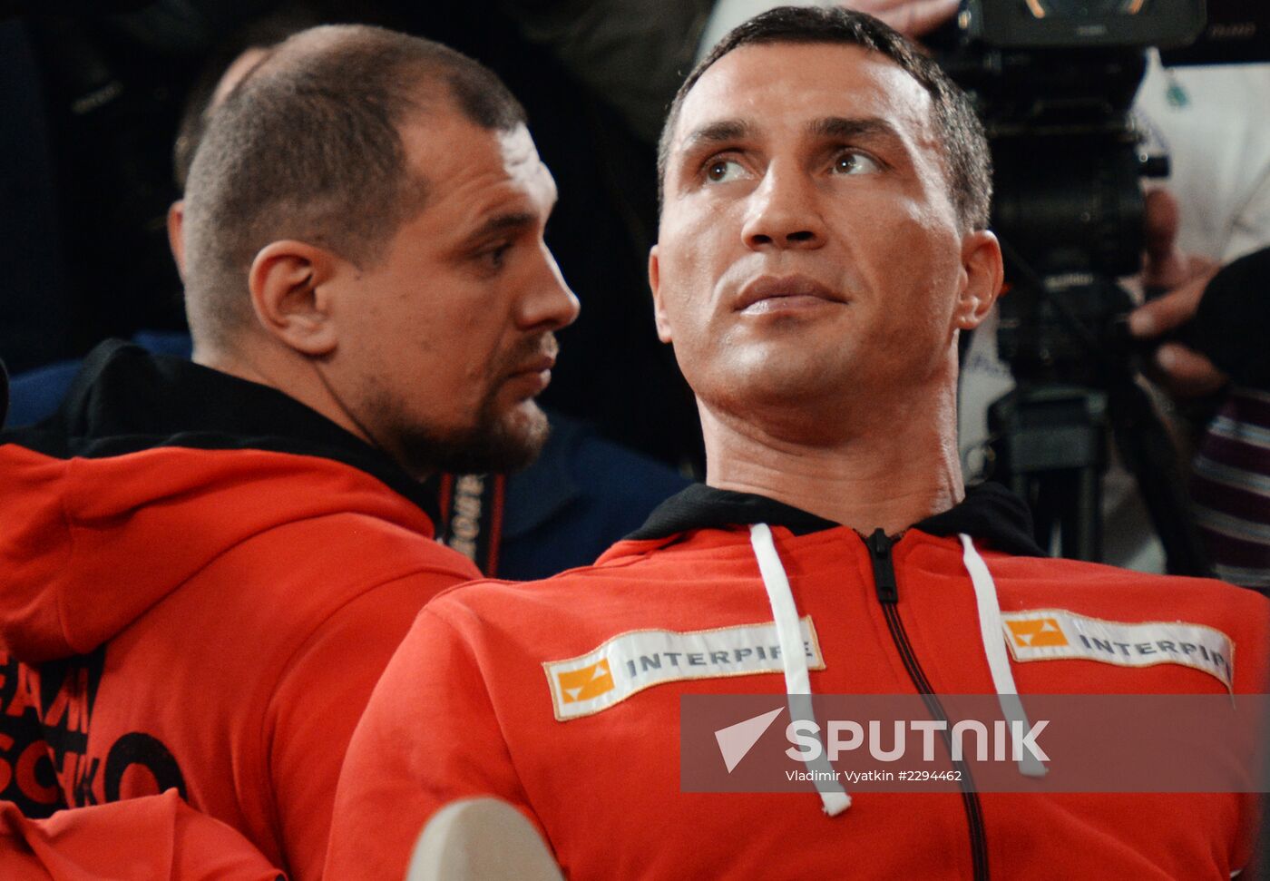 Boxing. Training of A.Povetkin and Vladimir Klitschko before fight