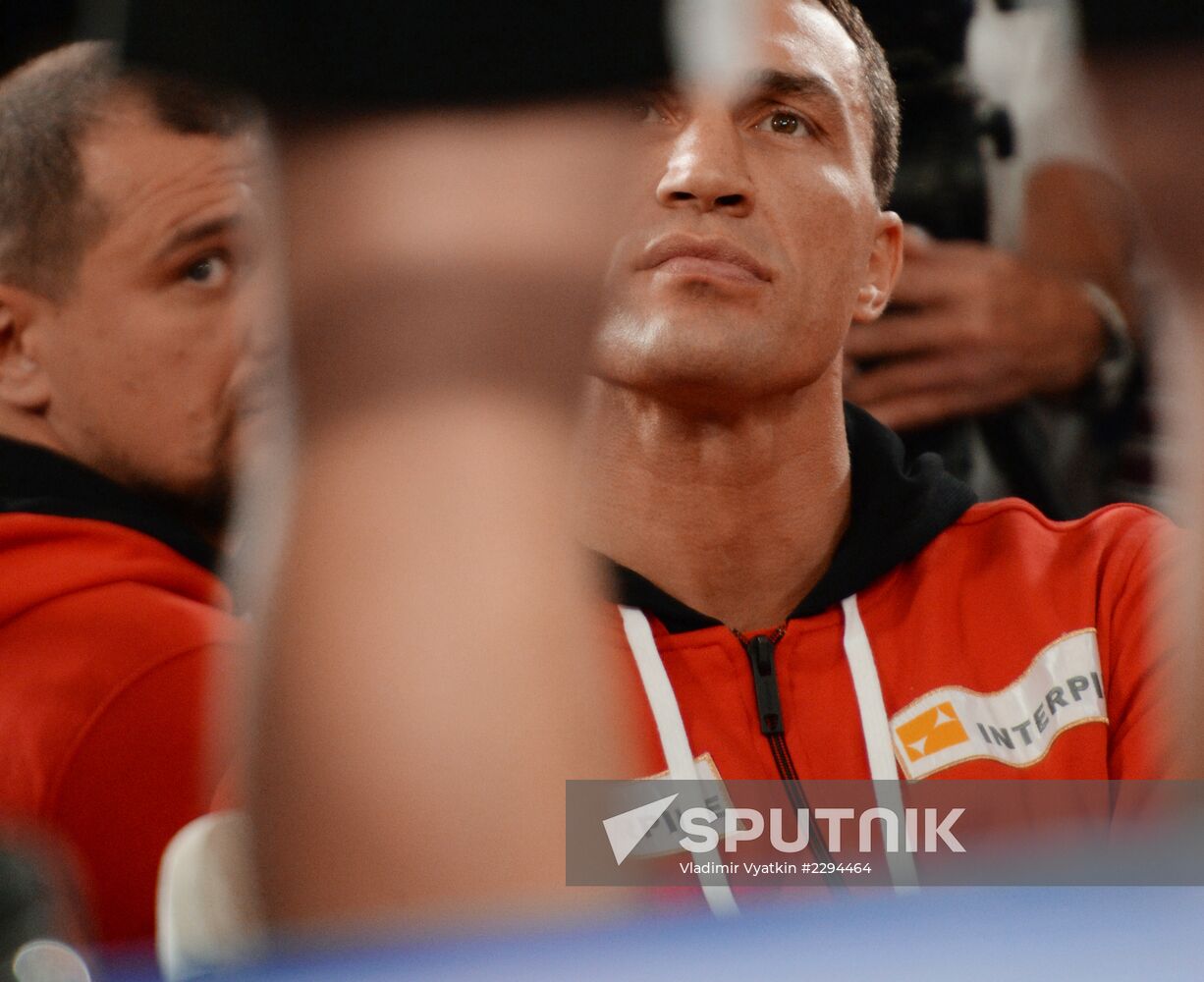 Boxing. Training of A.Povetkin and Vladimir Klitschko before fight