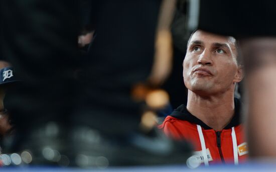 Boxing. Training of A.Povetkin and Vladimir Klitschko before fight