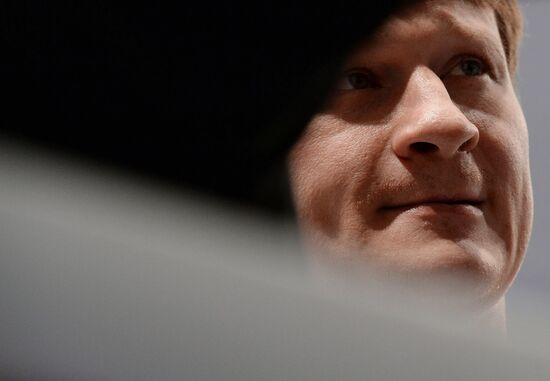 Boxing. Alexander Povetkin and Wladimir Klitschko training before fight