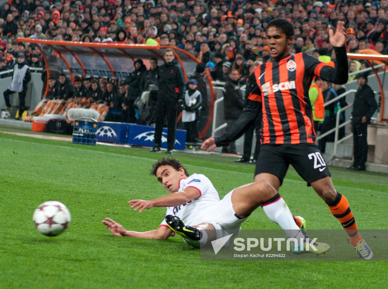 Football. Champions League. Shakhtar vs. Manchester United