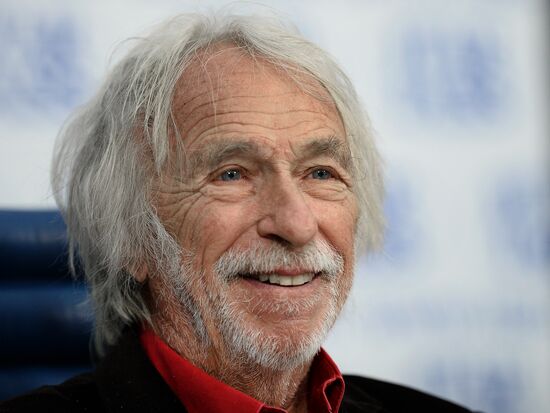 News conference with French actor Pierre Richard