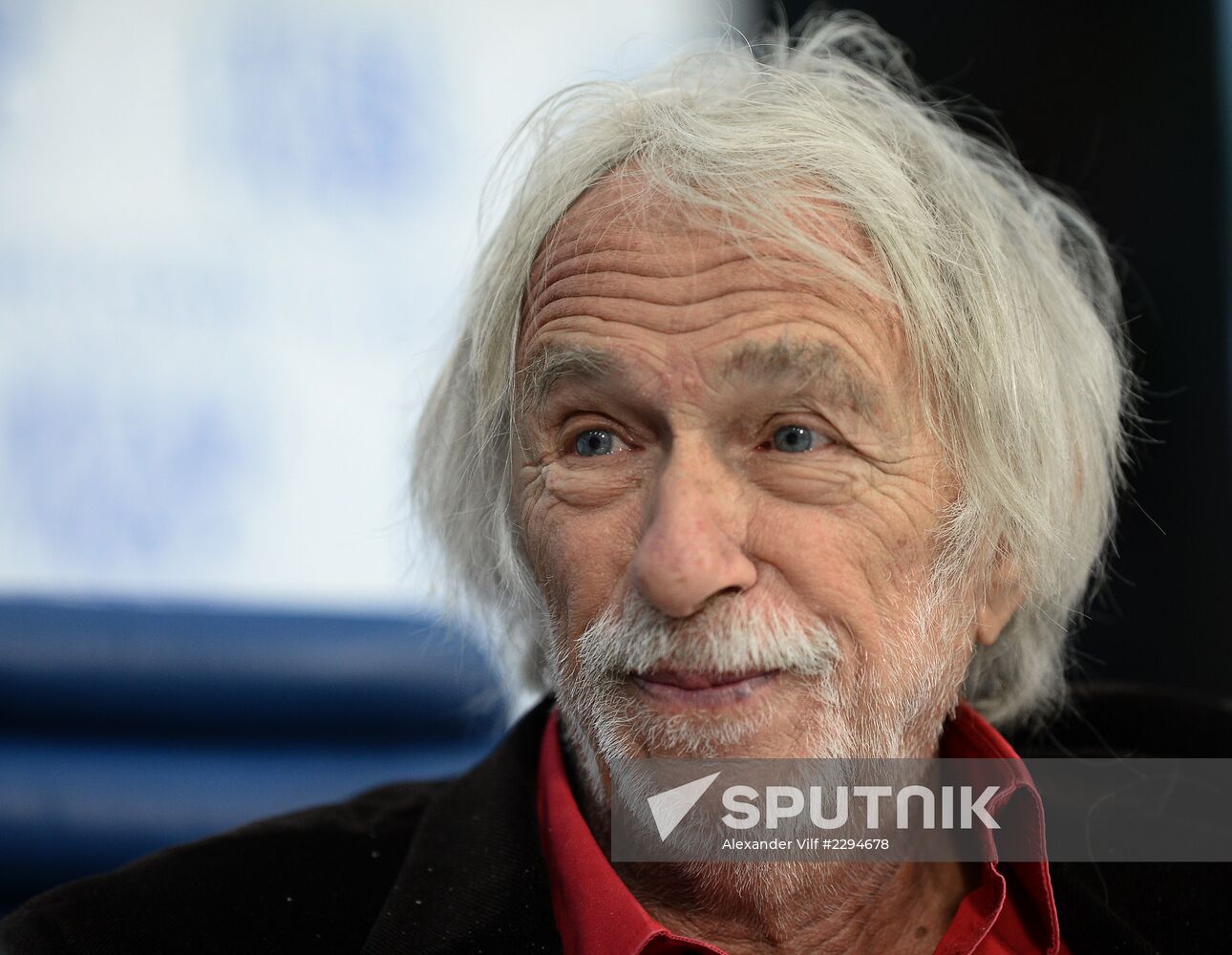 News conference with French actor Pierre Richard