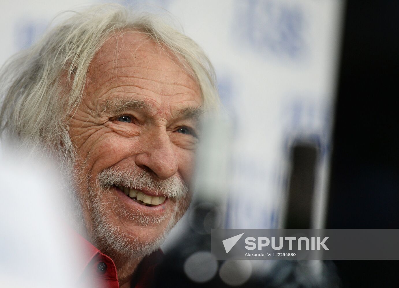 News conference with French actor Pierre Richard
