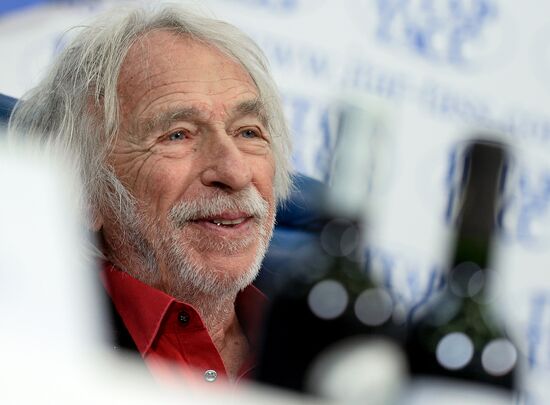 News conference with French actor Pierre Richard