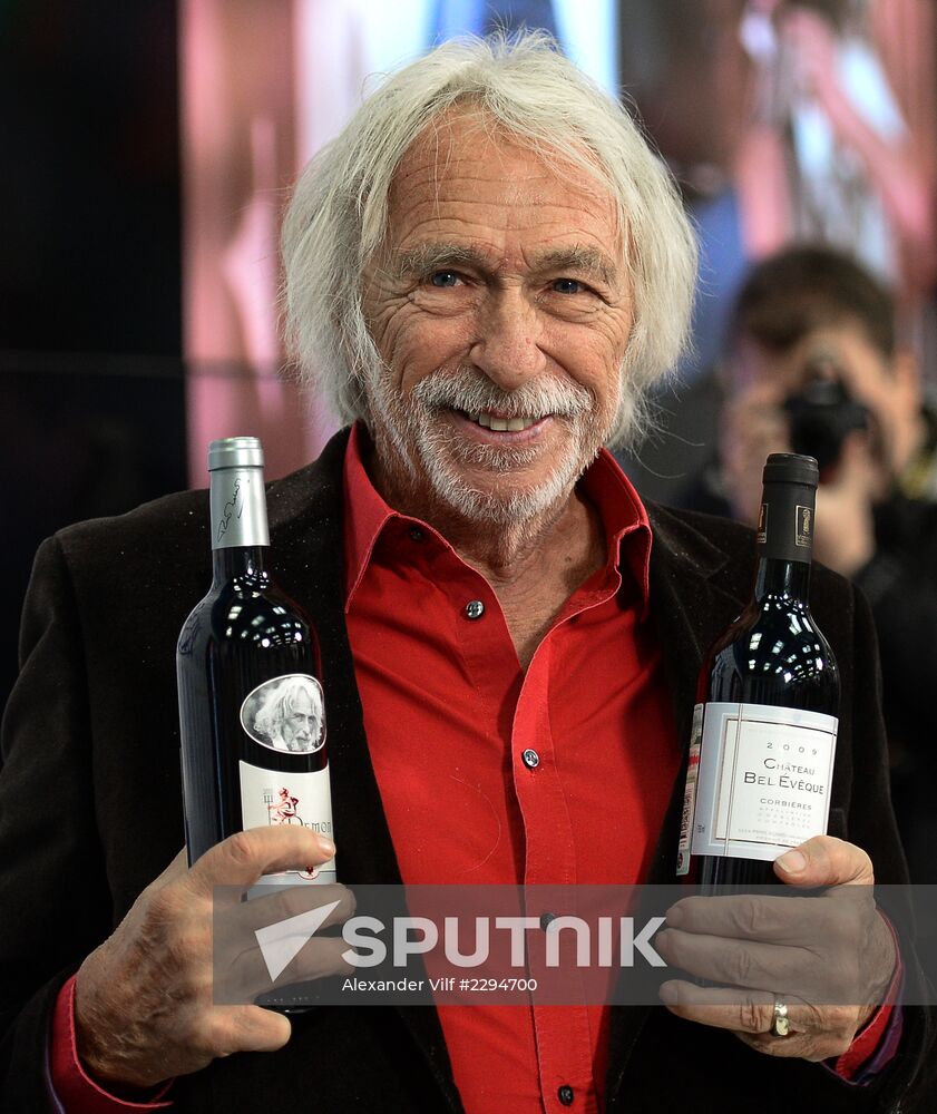 News conference with French actor Pierre Richard