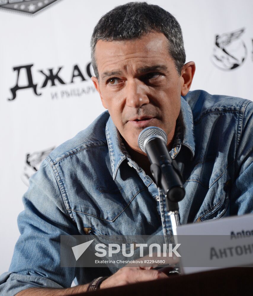 Ceremony of laying Antonio Banderas star of fame