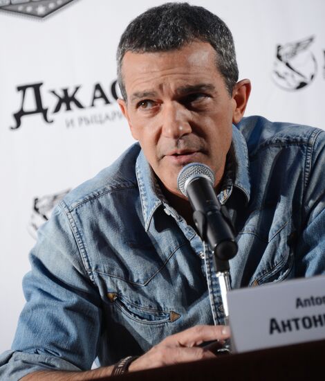 Ceremony of laying Antonio Banderas star of fame