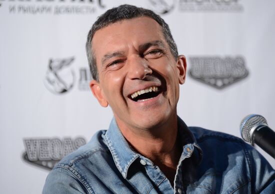 Ceremony of laying Antonio Banderas star of fame