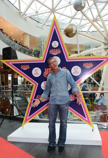Ceremony of laying Antonio Banderas star of fame