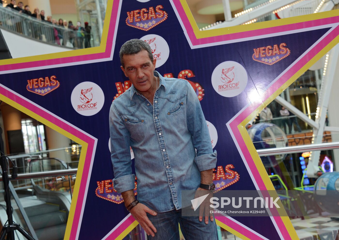 Ceremony of laying Antonio Banderas star of fame