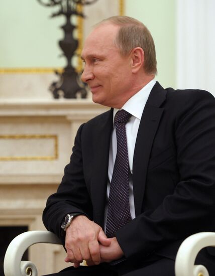 Vladimir Putin meets with Albert II, Prince of Monaco