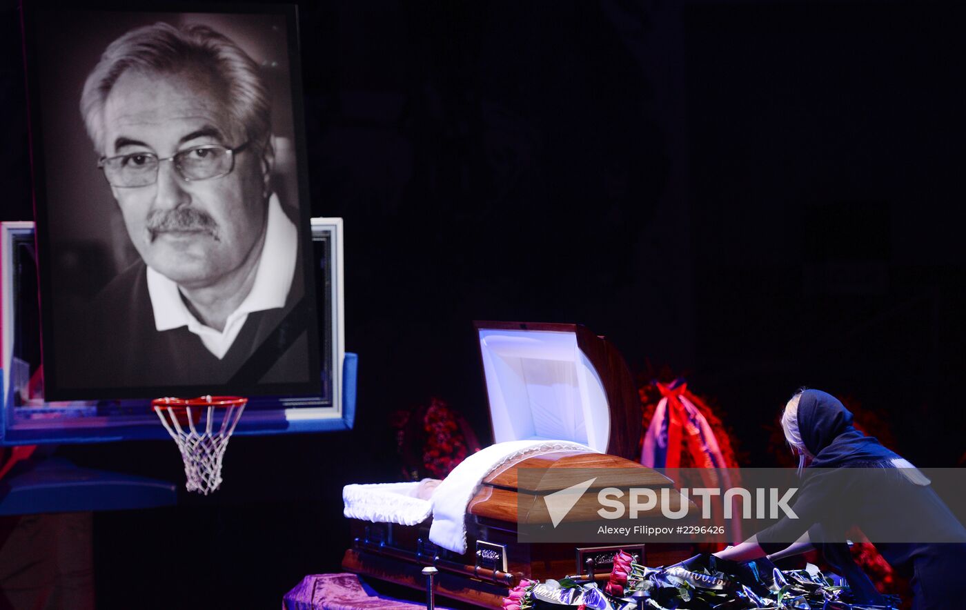 Funeral service for Soviet basketball player Sergey Belov