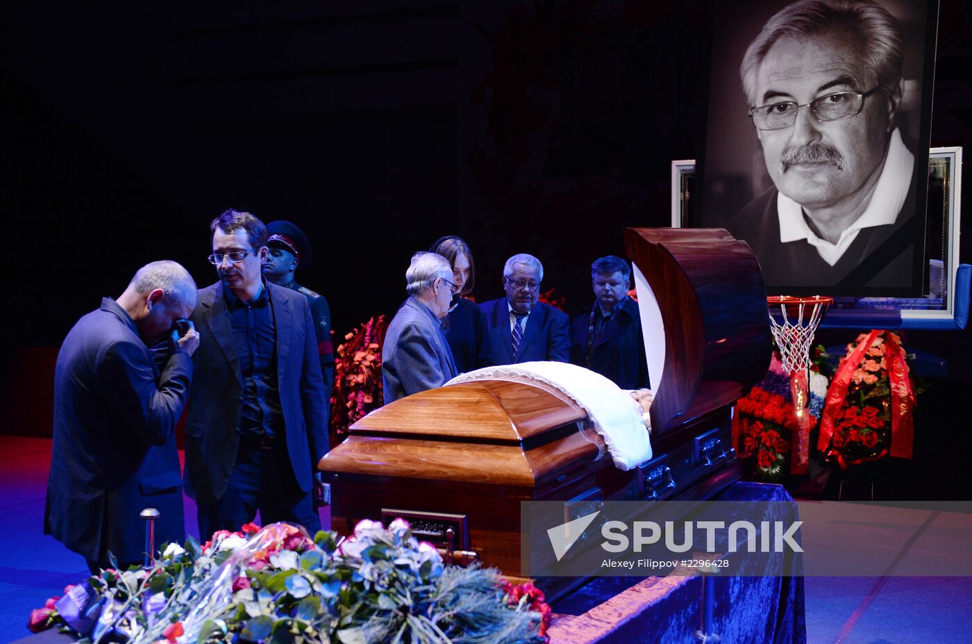 Funeral service for Soviet basketball player Sergey Belov
