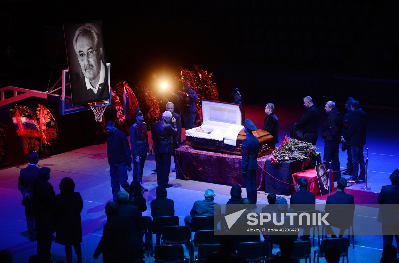 Funeral service for Soviet basketball player Sergey Belov
