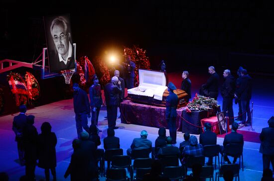 Funeral service for Soviet basketball player Sergey Belov