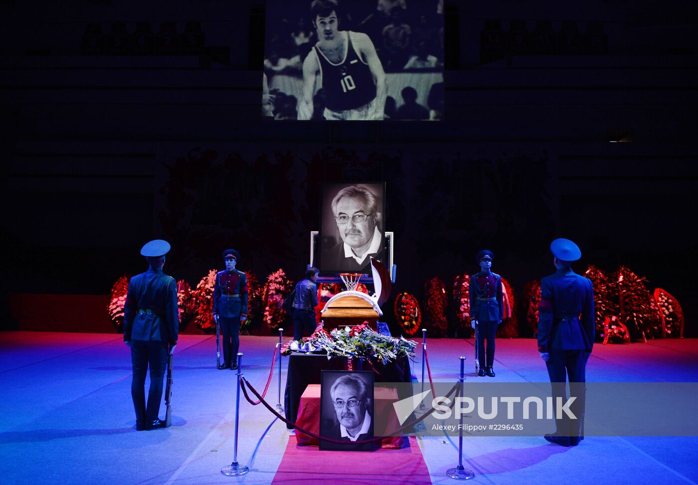 Funeral service for Soviet basketball player Sergey Belov