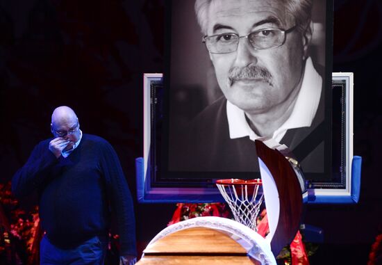 Funeral service for Soviet basketball player Sergey Belov