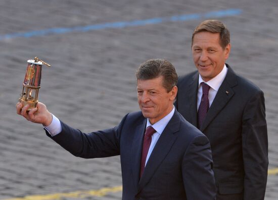 Start of Sochi 2014 Olympic torch relay