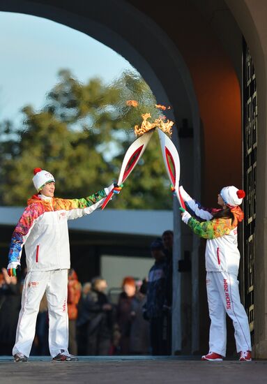 Start of Sochi 2014 Olympic torch relay