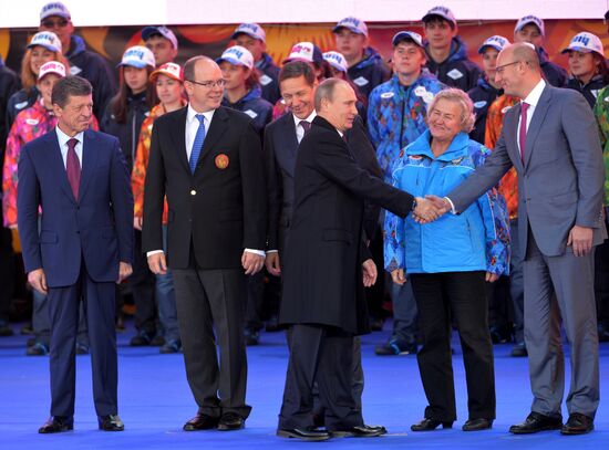 Start of Sochi 2014 Olympic torch relay