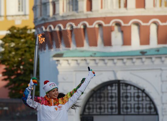 Start of Sochi 2014 Olympic torch relay