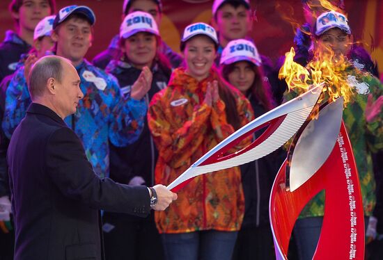 Sochi 2014 Olympic torch relay launching ceremony