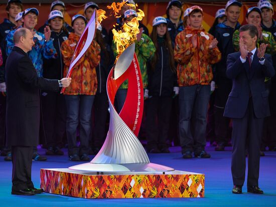 Sochi 2014 Olympic torch relay launching ceremony