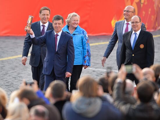 Start of Sochi 2014 Olympic torch relay