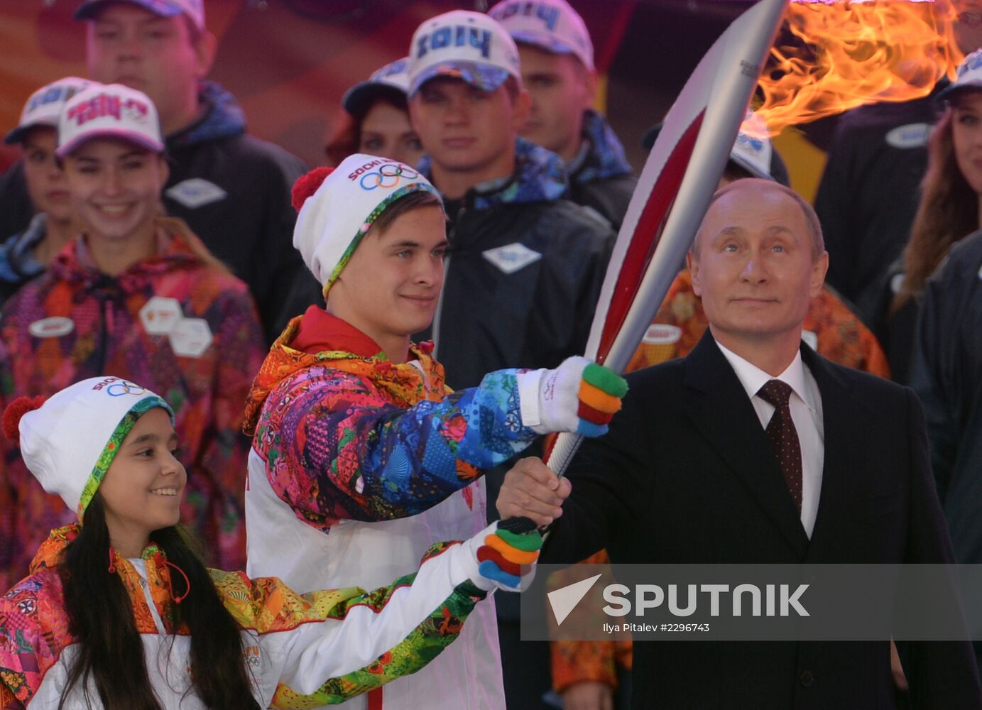 Sochi 2014 Olympic torch relay launching ceremony