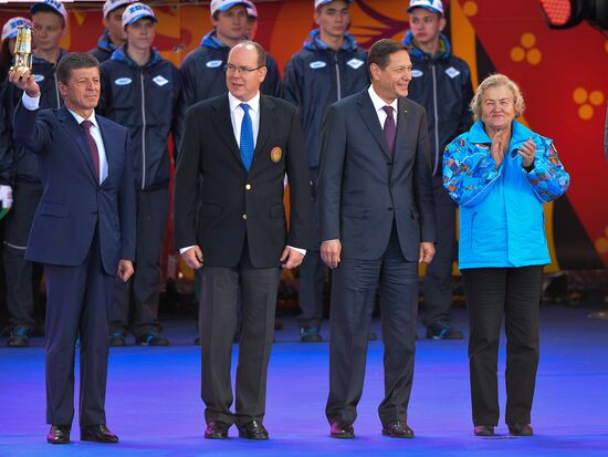 Start of Sochi 2014 Olympic torch relay