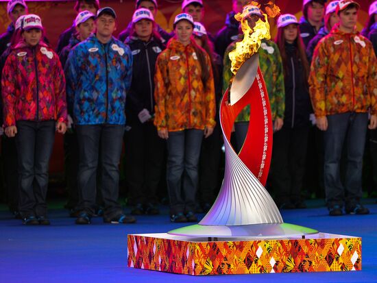 Start of Sochi 2014 Olympic torch relay