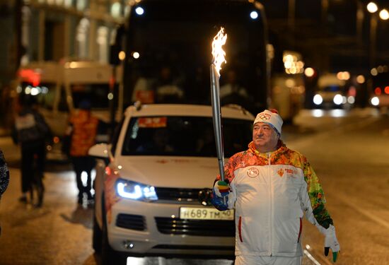 Olympic torch relay. Moscow. Day Two