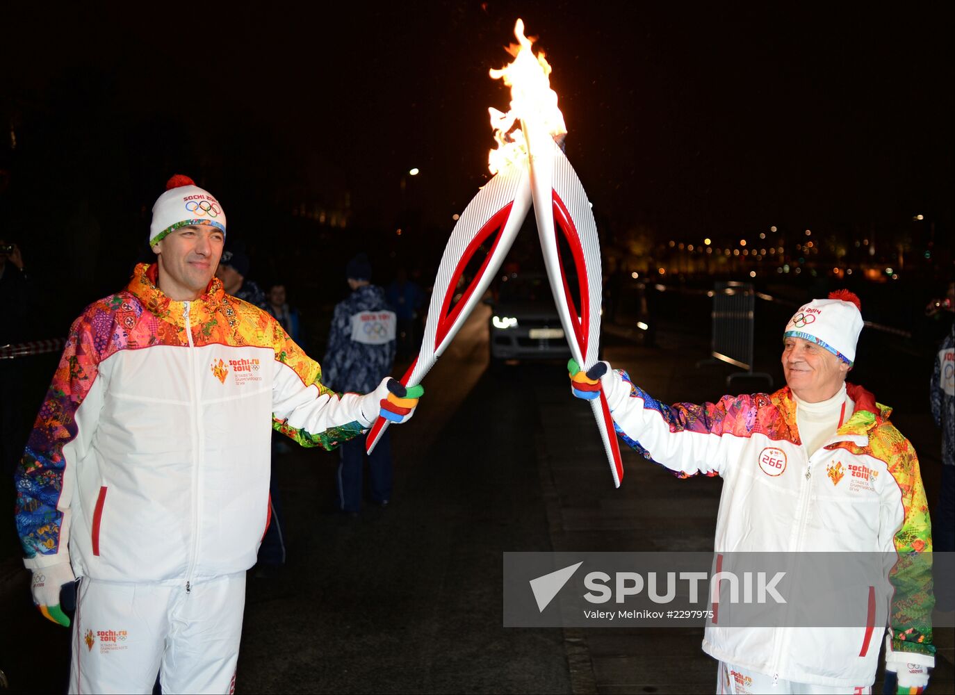 Olympic torch relay. Moscow. Day Two