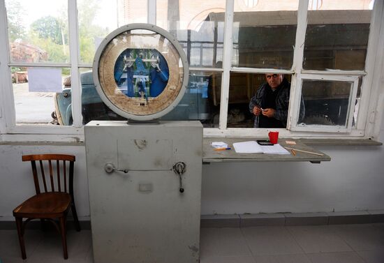 Grape harvesting and winemaking at the Shato Manavi plant in Kakhetia