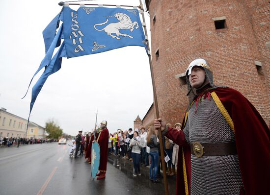 Olympic torch relay. Moscow Region