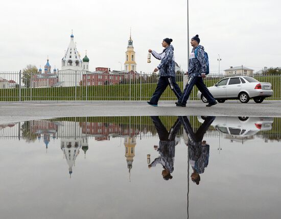 Olympic torch relay. Moscow Region