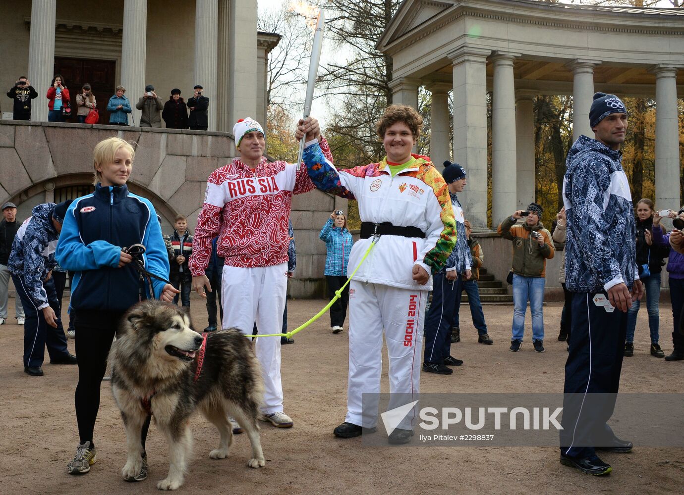 Olympic torch relay. Moscow Region