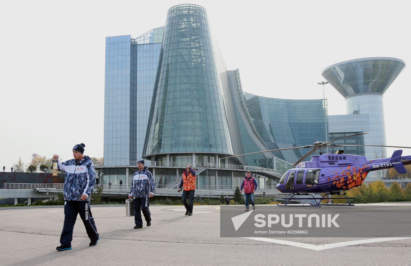 Olympic torch relay. Moscow Region