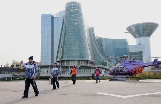Olympic torch relay. Moscow Region